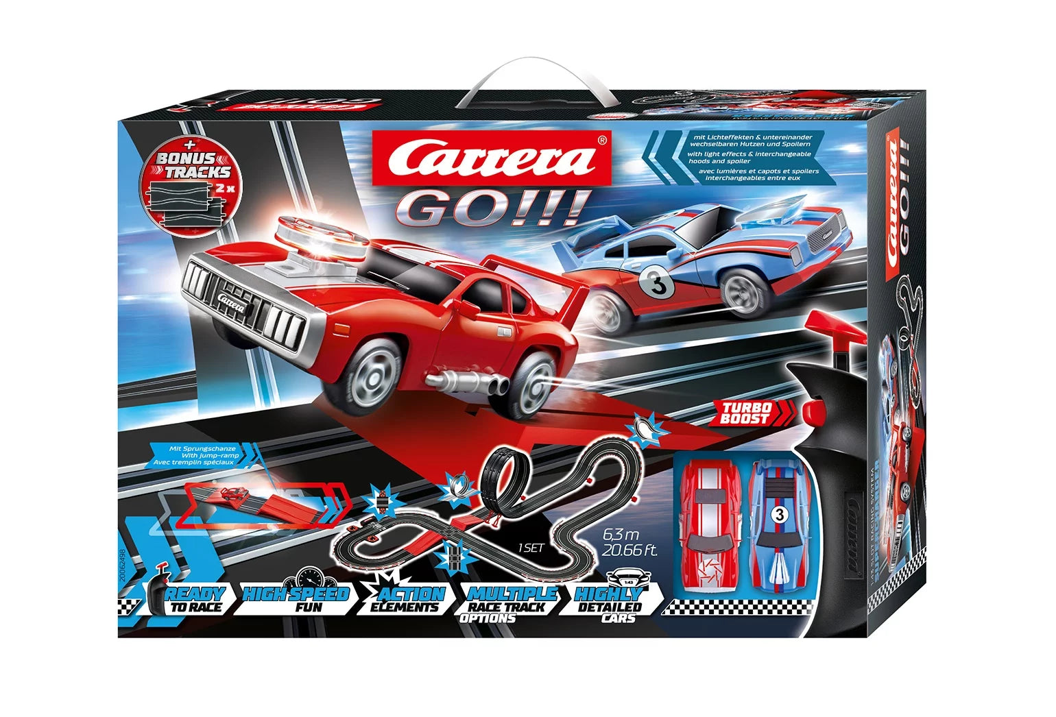 carrera-go-supercharger-rennbahn-set-1-43-muscle-cars-mit-licht image 1