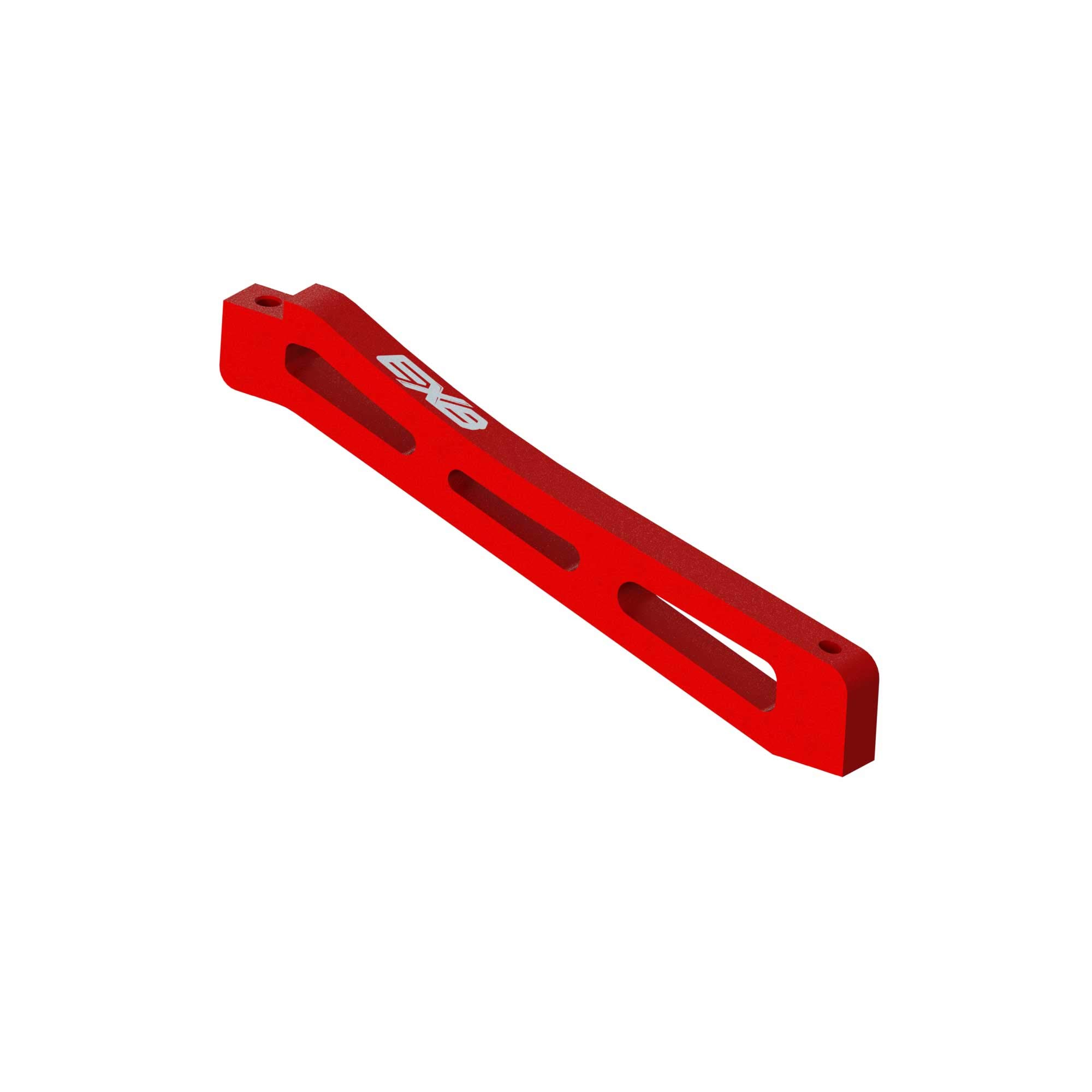 arrma-kraton-chassis-strebe-alu-98mm-rot-exb-exb-logo image 1