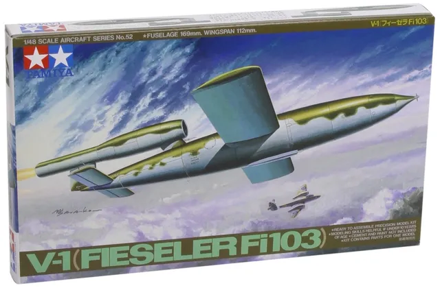 tamiya-61052-v-1-fieseler-fi103-modellbausatz-1-48 image 1