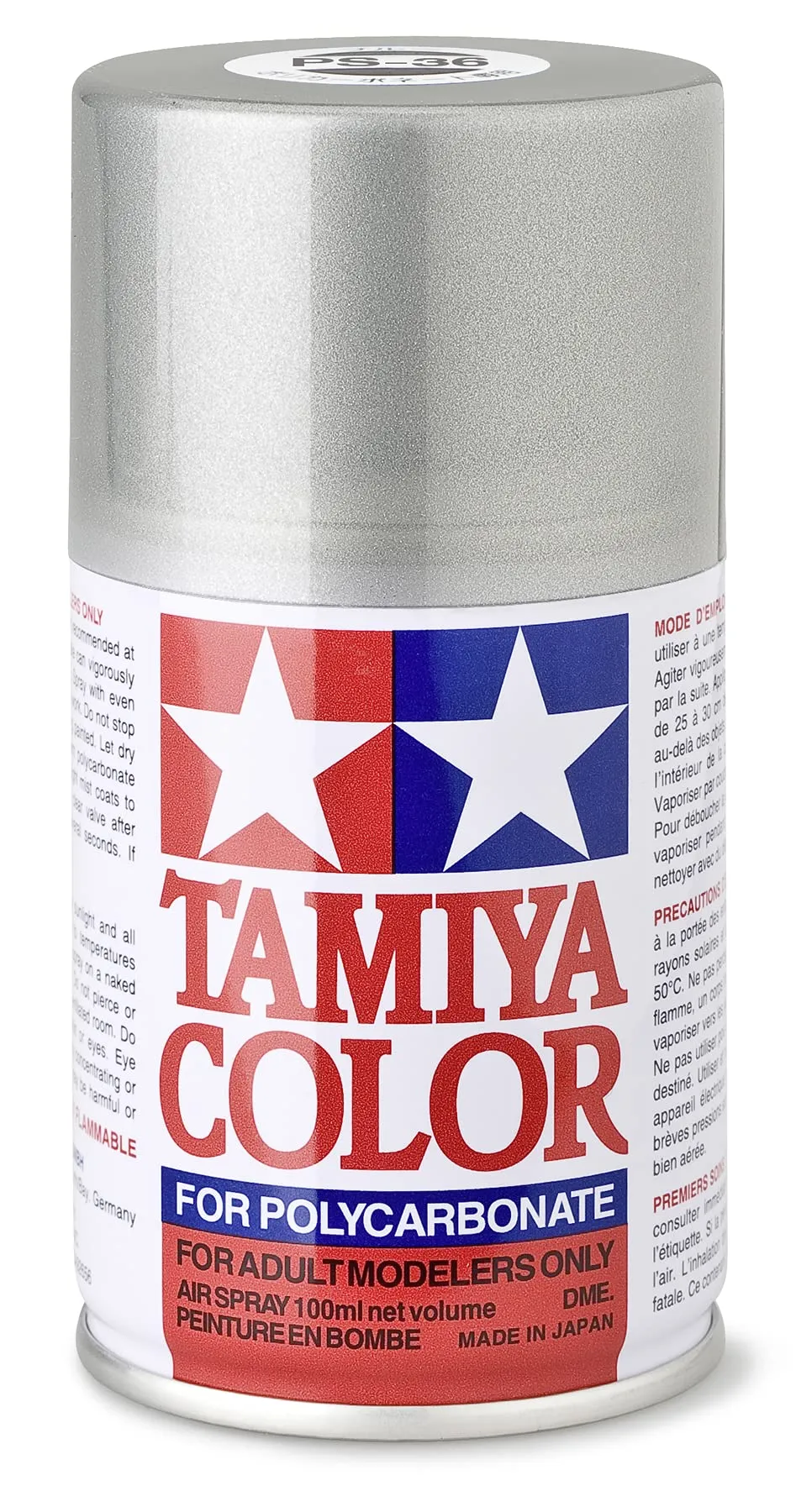 tamiya-ps-36-translucent-silber-polycarbonat-spray-100ml image 1