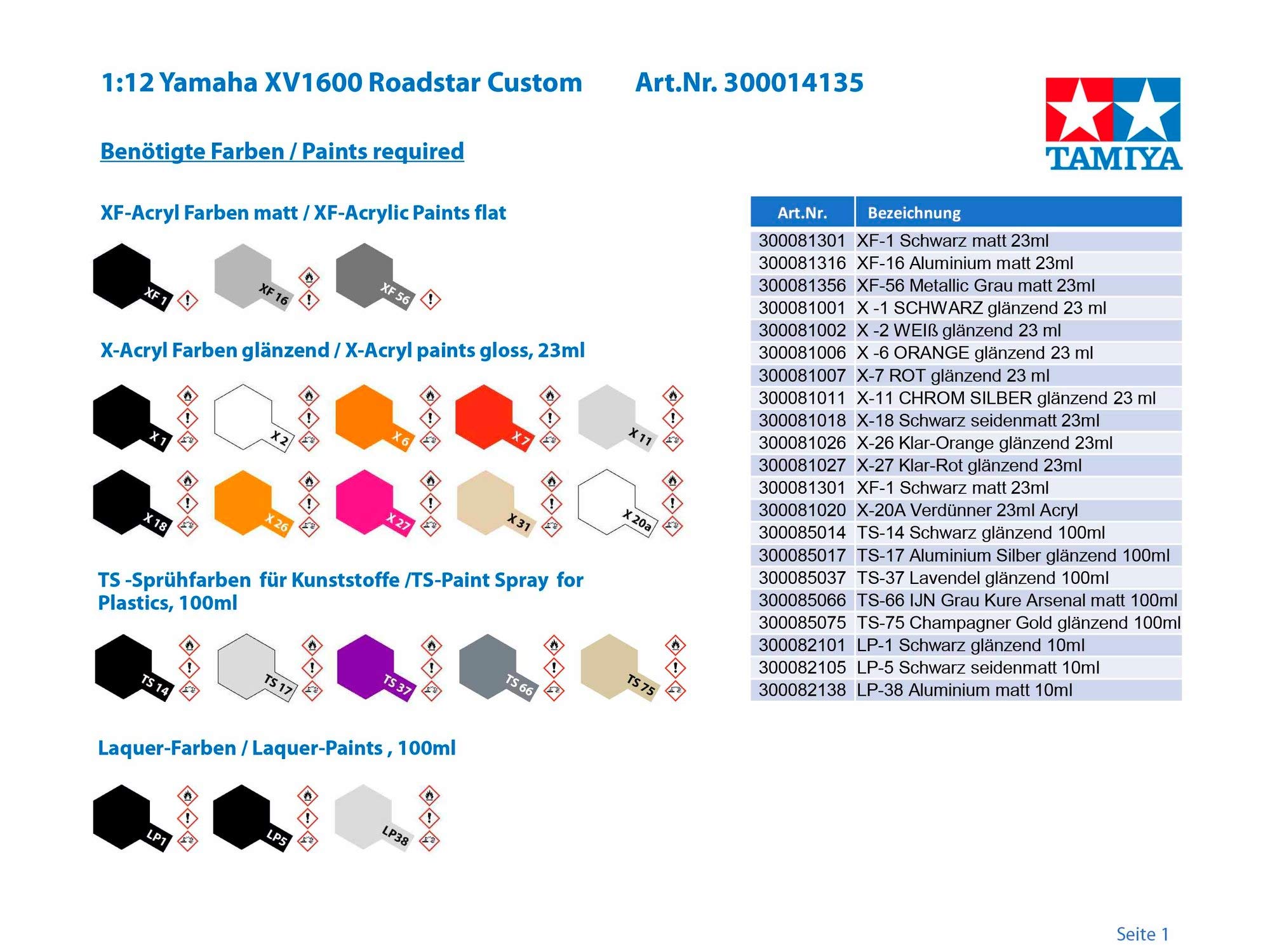 tamiya-static-models-yamaha-xv1600-roadstar-motorrad-bausatz-1-12 image 4