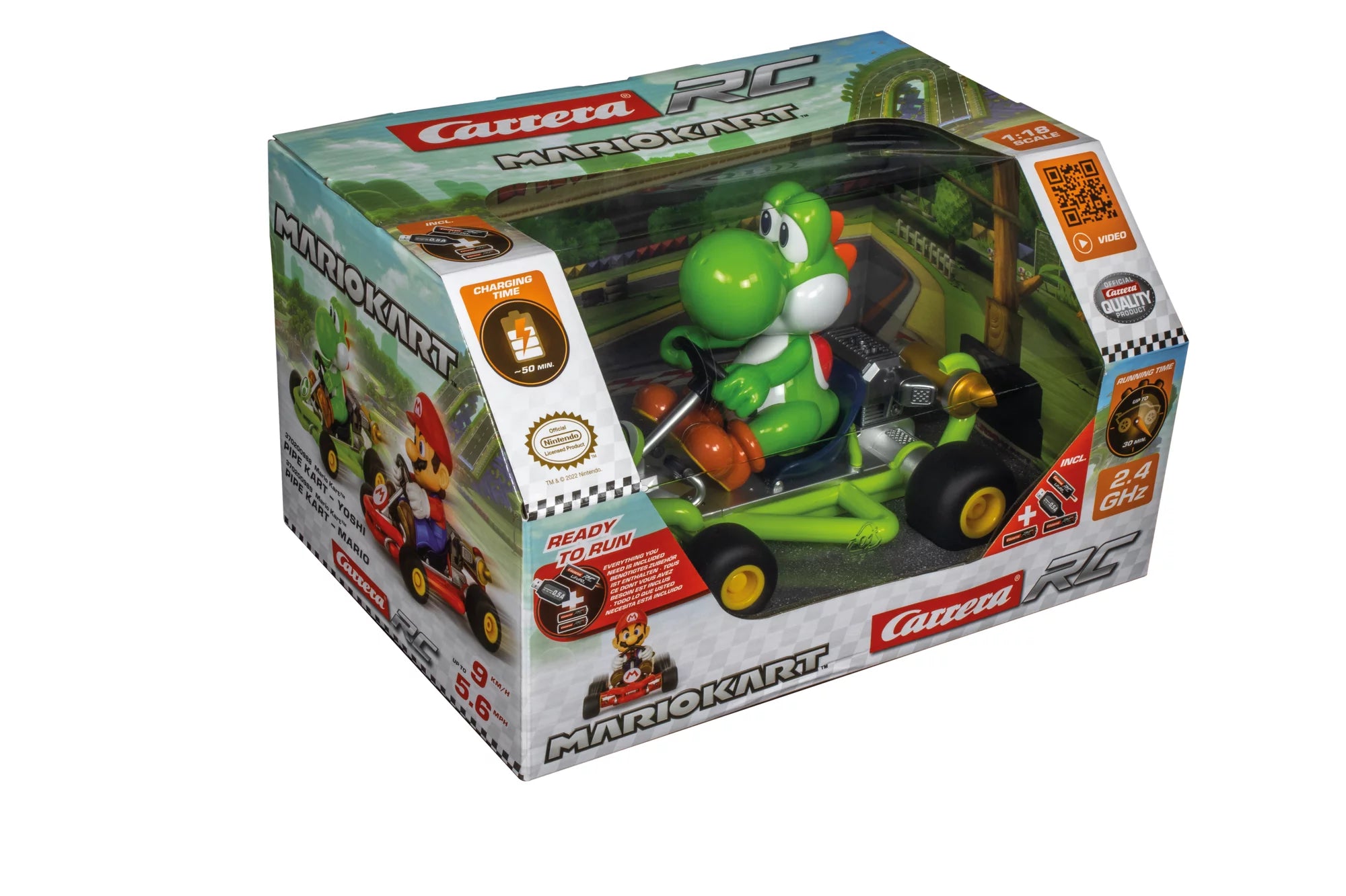 carrera-rc-mario-kart-pipe-kart-yoshi-rc-auto-2-4ghz image 8