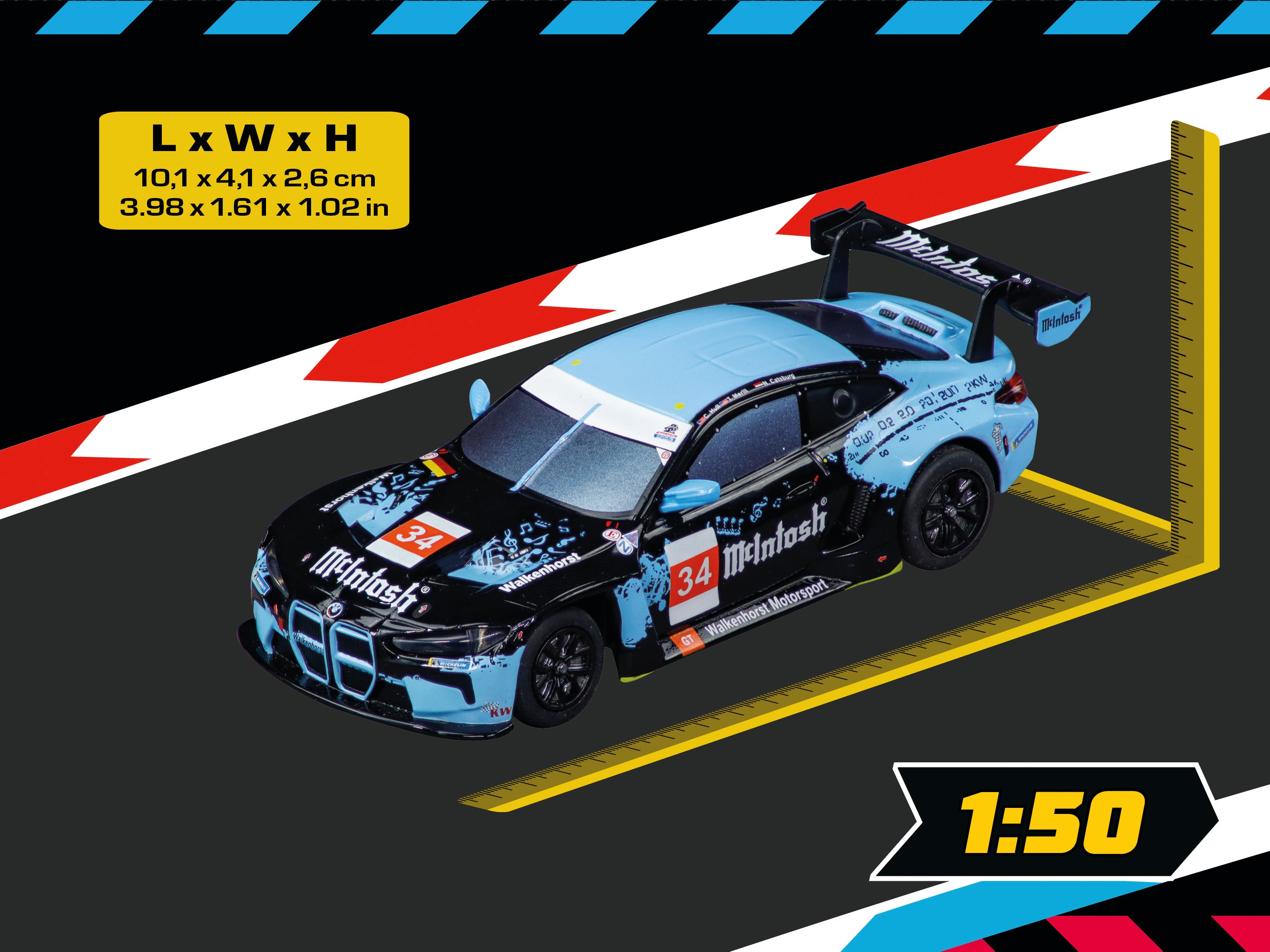 carrera-rc-digital-132-bmw-m4-gt3-slotcar-no-34-walkenhorst image 2
