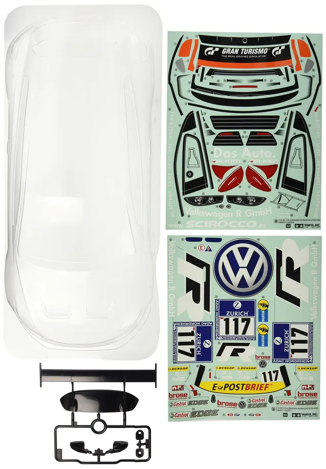 tamiya-300051473-karosserie-vw-scirocco-gt24-rs-257mm image 1