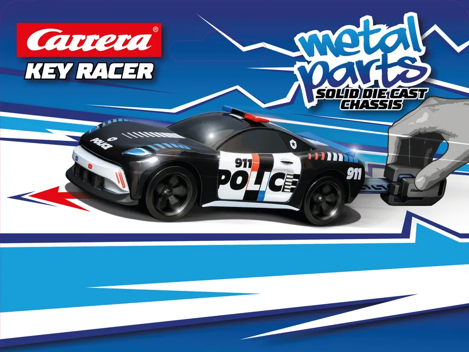 carrera-street-racer-police-key-racer-auto-polizei-mit-schl-ssel image 1