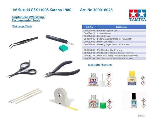 tamiya-suzuki-gsx1100s-katana-1-6-modellbausatz-1980 image 7