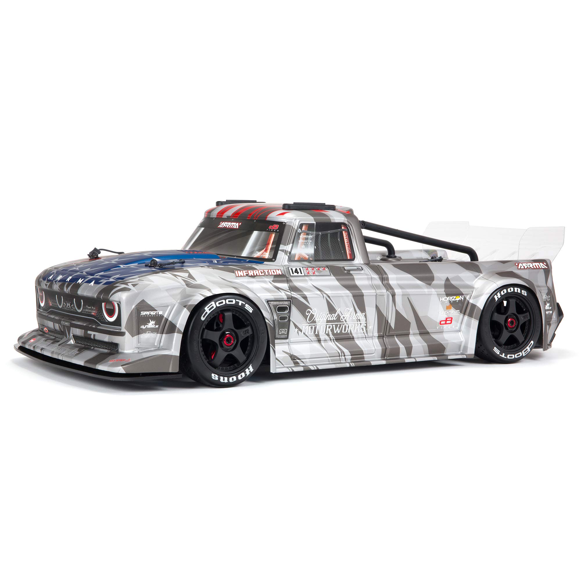 arrma-infraction-6s-blx-v2-all-road-truck-rtr-1-7-silber image 1