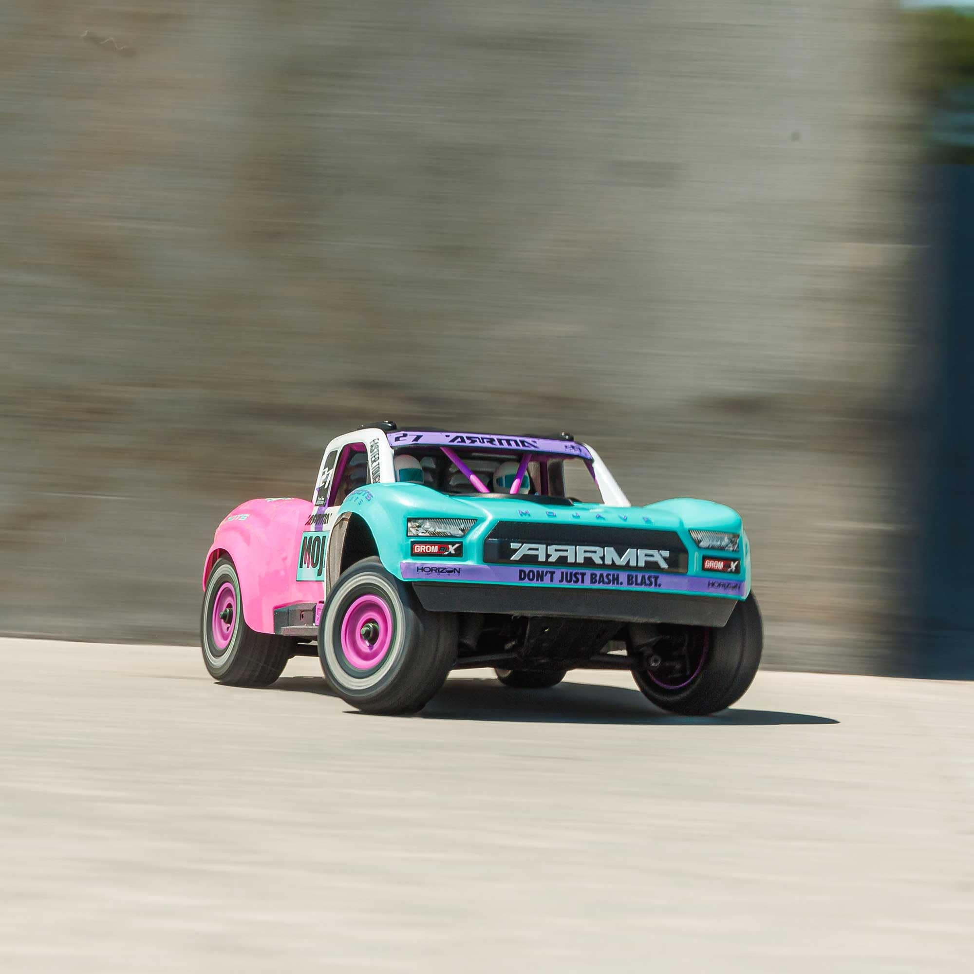 arrma-mojave-grom-223s-desert-truck-1-16-teal-brushless-rtr image 2