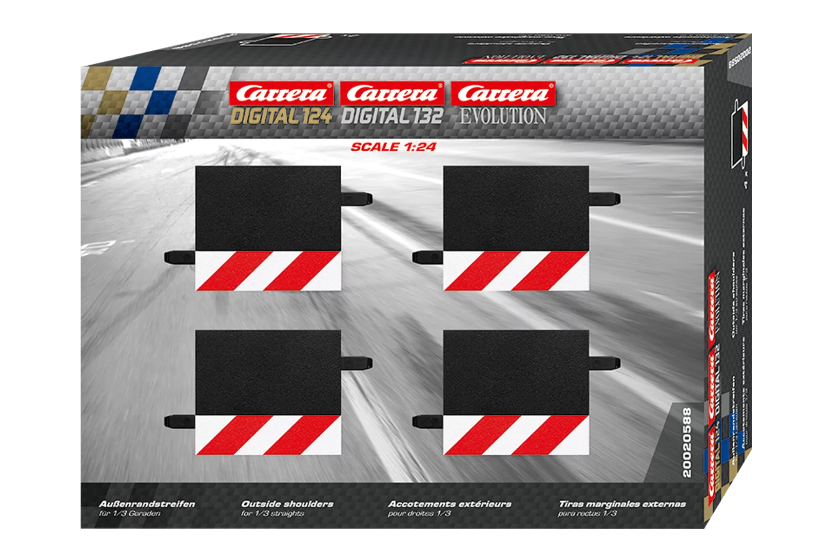 carrera-digital-132-randstreifen-1-3-gerade-rot-wei-4-st-ck image 2
