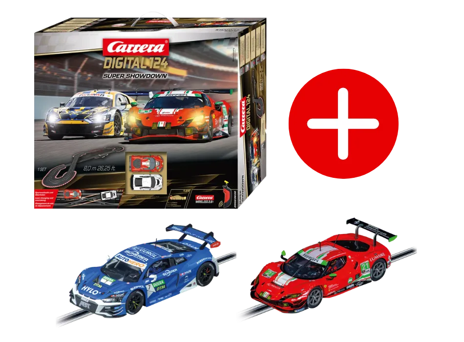 carrera-digital-132-racing-night-showdown-rennbahn-set-ferrari-audi image 1