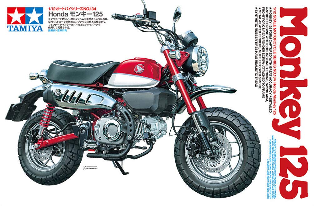 tamiya-14134-honda-monkey-125-modellbausatz-1-12-unlackiert image 7