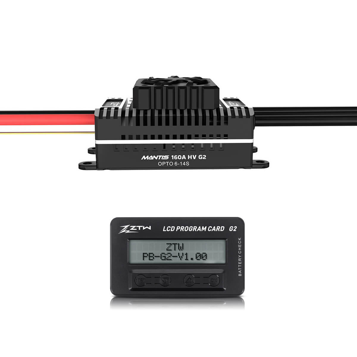 ztw-mantis-g2-160a-esc-regler-hv-6-14s-opto-edf image 7
