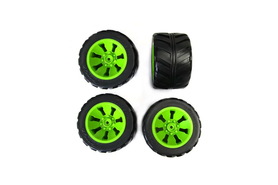carrera-action-racing-machine-reifen-mit-felgen-gr-n-4-st-ck image 1