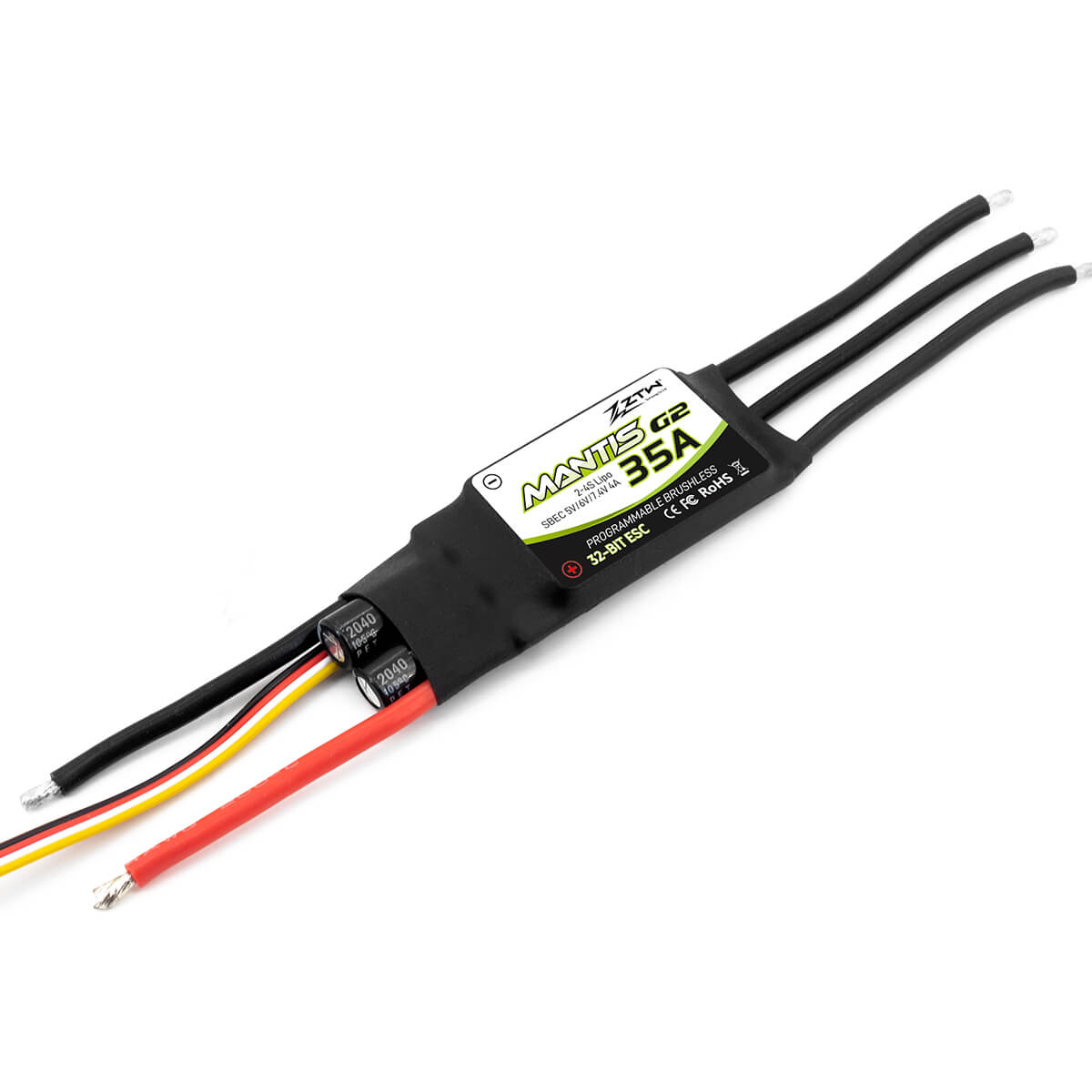 ztw-mantis-g2-35a-regler-2-4s-sbec-ohne-stecker image 4