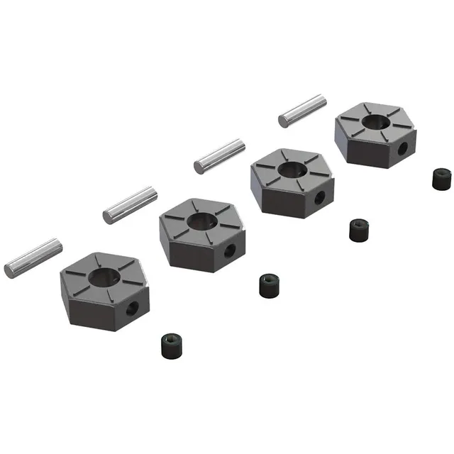 arrma-kraton-rad-sechskant-metall-12mm-schwarz-4-st-ck image 1