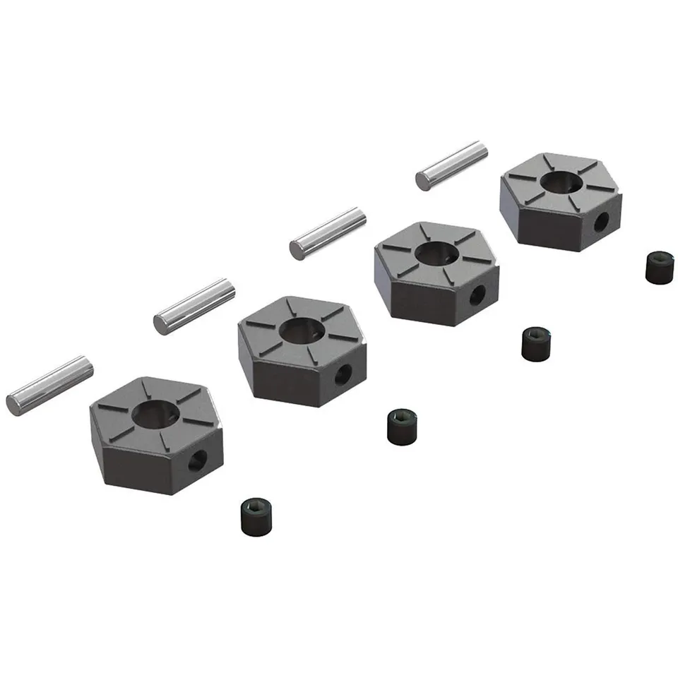 arrma-kraton-rad-sechskant-metall-12mm-schwarz-4-st-ck image 1
