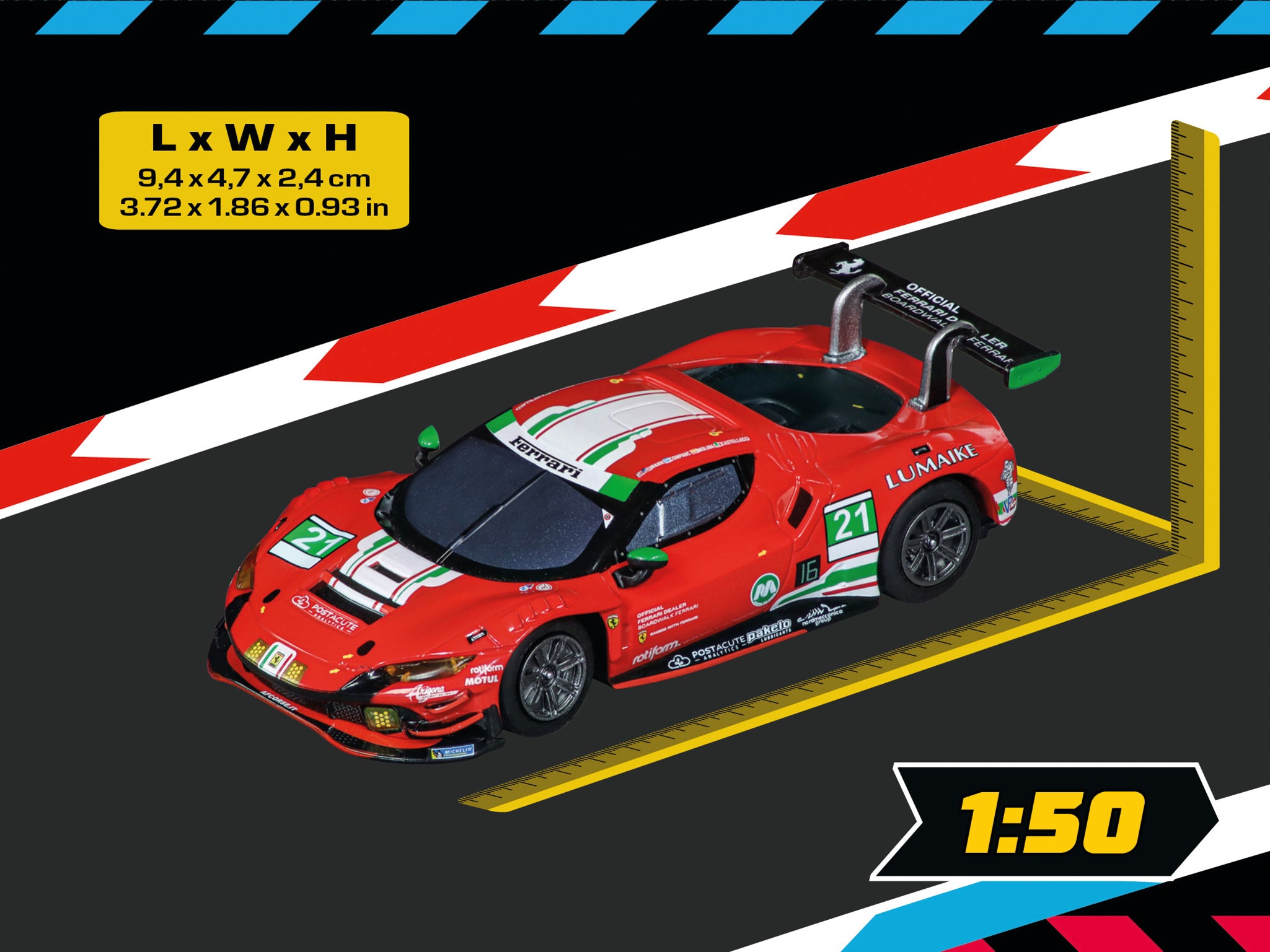 carrera-digital-132-ferrari-296-gt3-af-corse-no-21-slotcar image 4