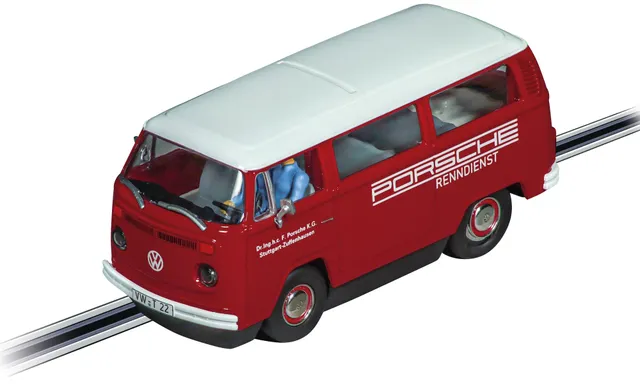 carrera-digital-132-vw-bus-t2b-porsche-renndienst-slotcar-1-32 image 1