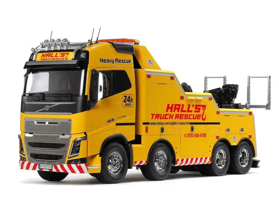 tamiya-r-c-models-56362-volvo-fh16-abschlepper-1-14-bausatz-gelb image 1