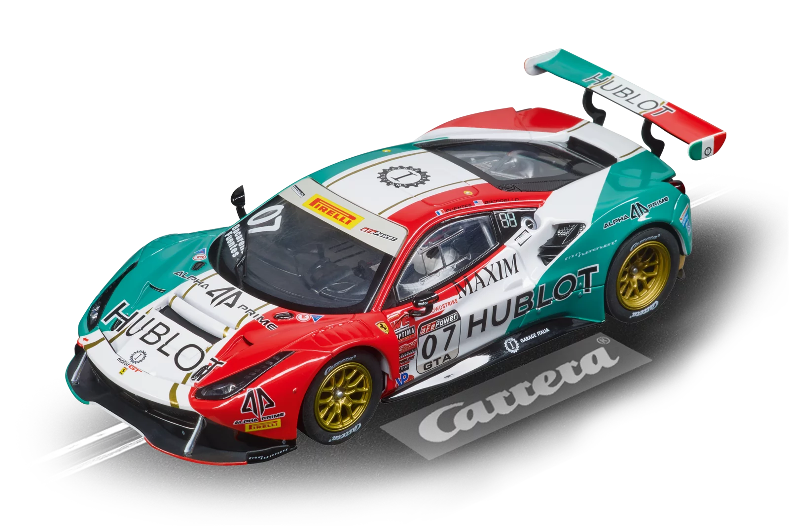 carrera-digital-132-ferrari-488-gt3-slotcar-squadra-corse-no-7-1-32 image 1