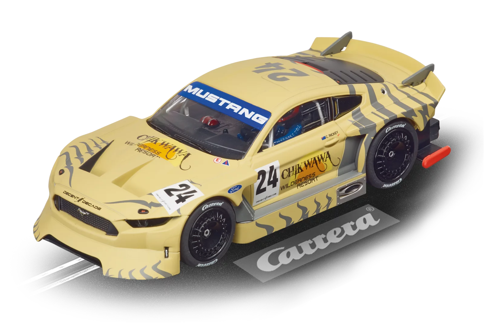carrera-ford-mustang-gty-no-24-slotcar-1-32-mit-licht image 1