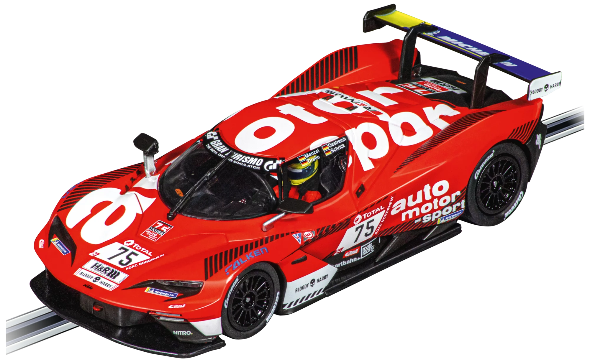 carrera-digital-132-ktm-x-bow-gt2-slotcar-true-racing-no-75-1-32 image 1