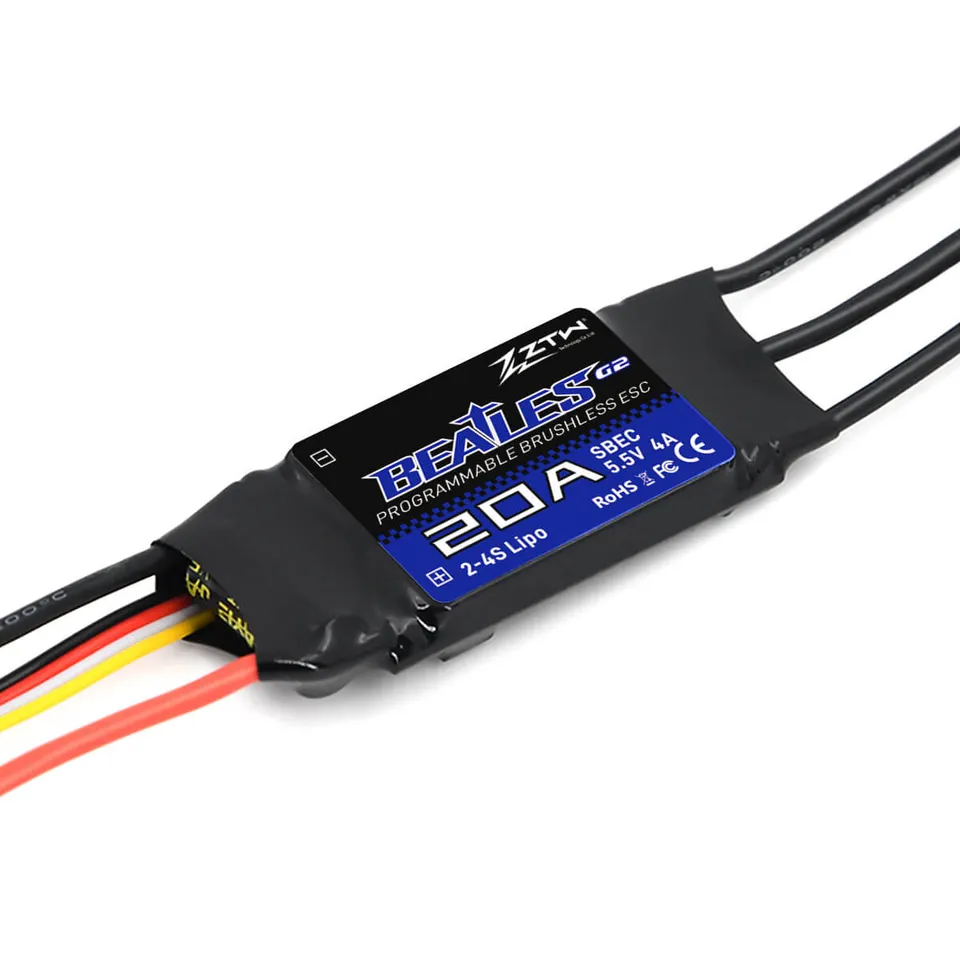 ztw-beatles-g2-20a-esc-2-4s-sbec-brushless-regler-flugzeug image 1