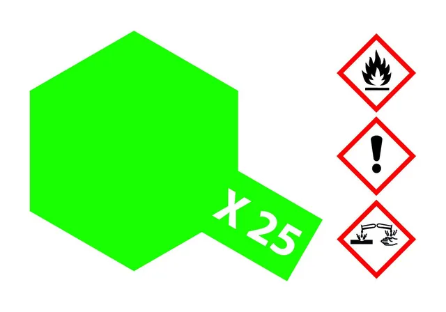 tamiya-x-25-klar-gr-n-gl-nzend-acrylfarbe-23ml image 1