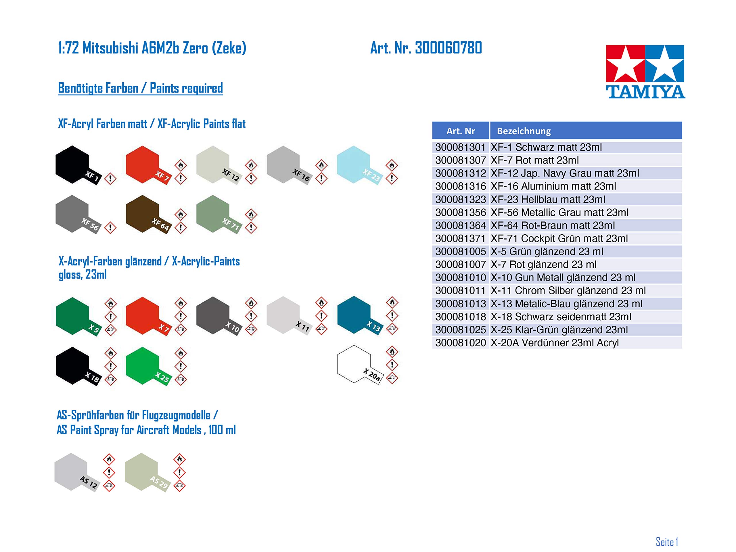 tamiya-300060780-mitsubishi-a6m2b-zero-modellbausatz-1-72 image 3