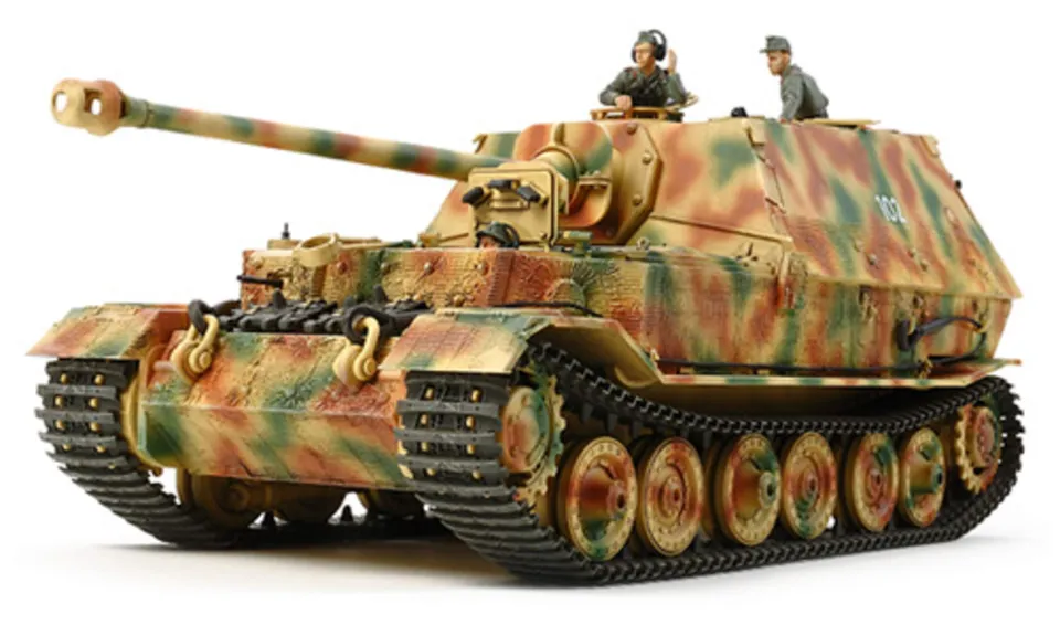tamiya-static-models-300035325-elefant-modellbausatz-1-35-beige image 1