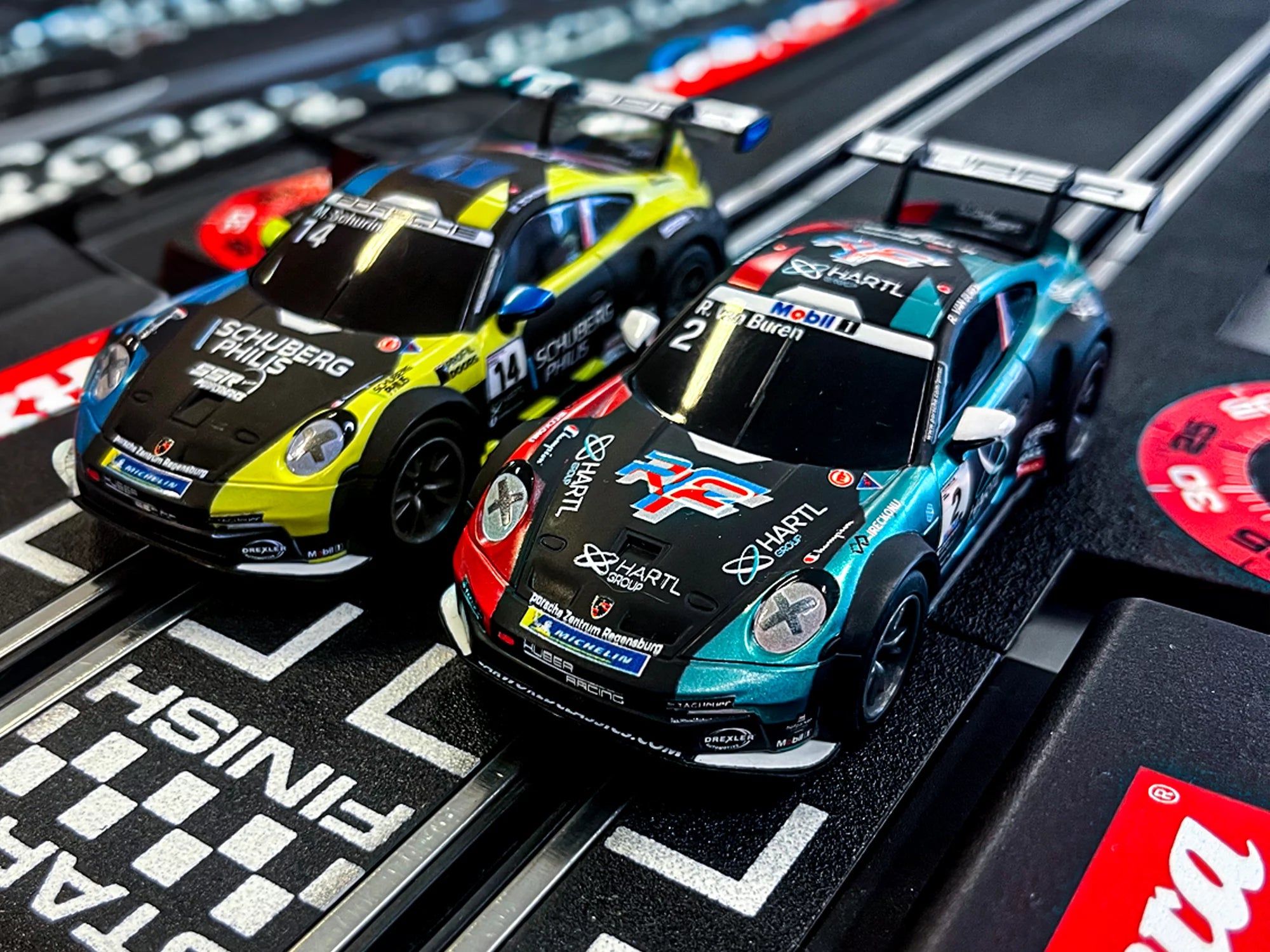 carrera-digital-132-porsche-911-gt3-cup-slotcar-huber-racing image 2