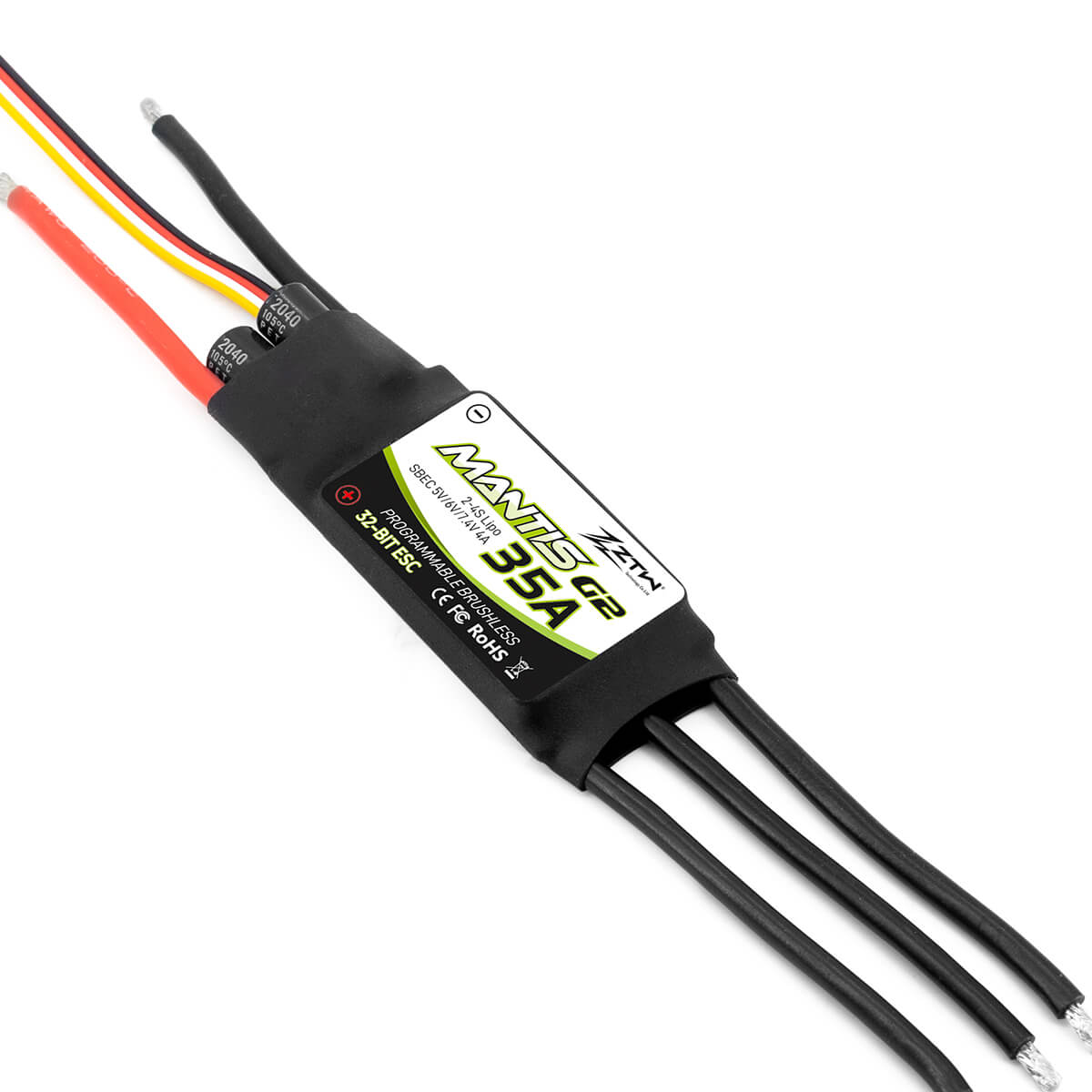 ztw-mantis-g2-35a-regler-2-4s-sbec-ohne-stecker image 2