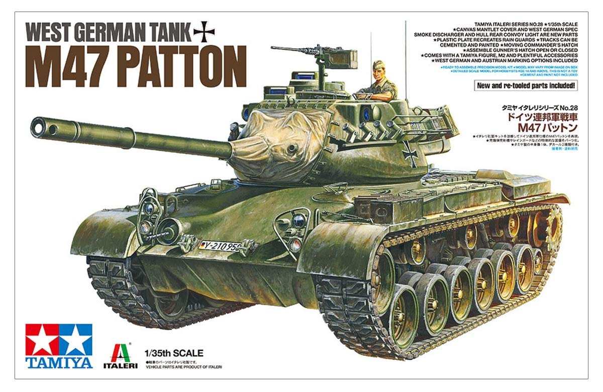 tamiya-m47-kampfpanzer-modellbausatz-1-35-unlackiert image 7