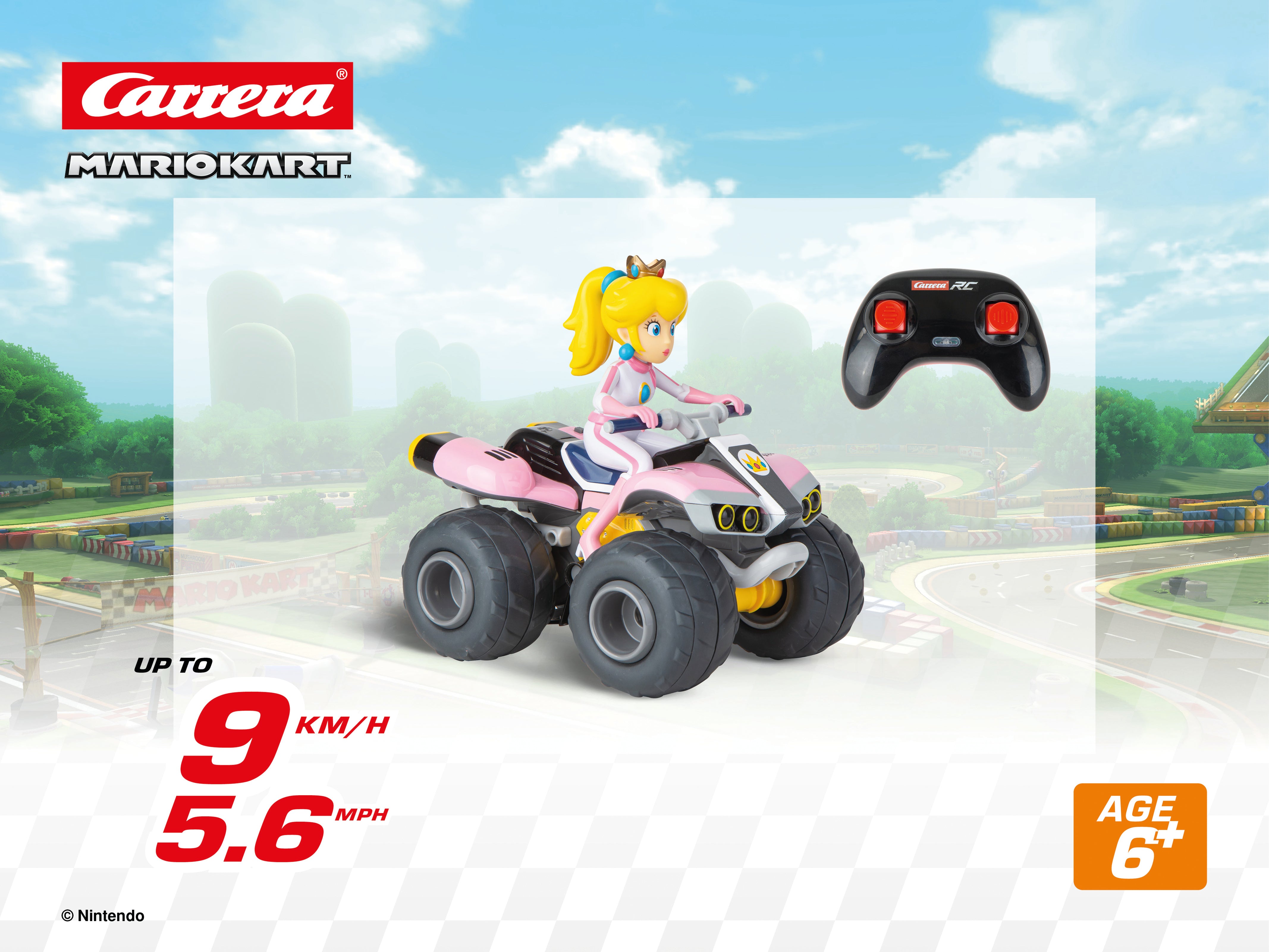 carrera-mario-kart-peach-quad-rc-auto-2-4ghz-9km-h image 4