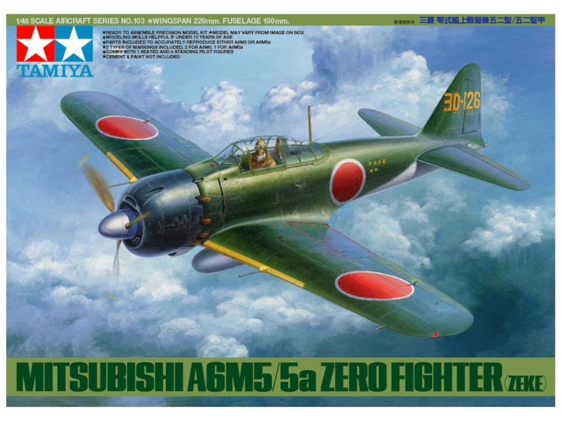 tamiya-static-models-zero-a6m5-1-48-bausatz-unlackiert image 8