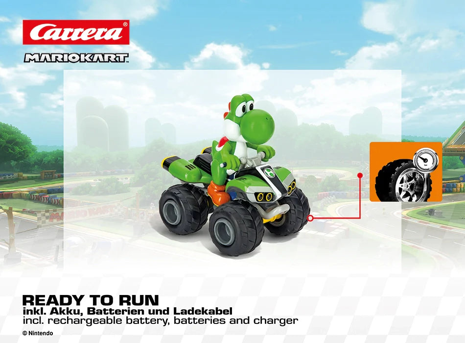 carrera-rc-mario-kart-yoshi-quad-1-20-rc-auto-9-km-h-30-min image 8