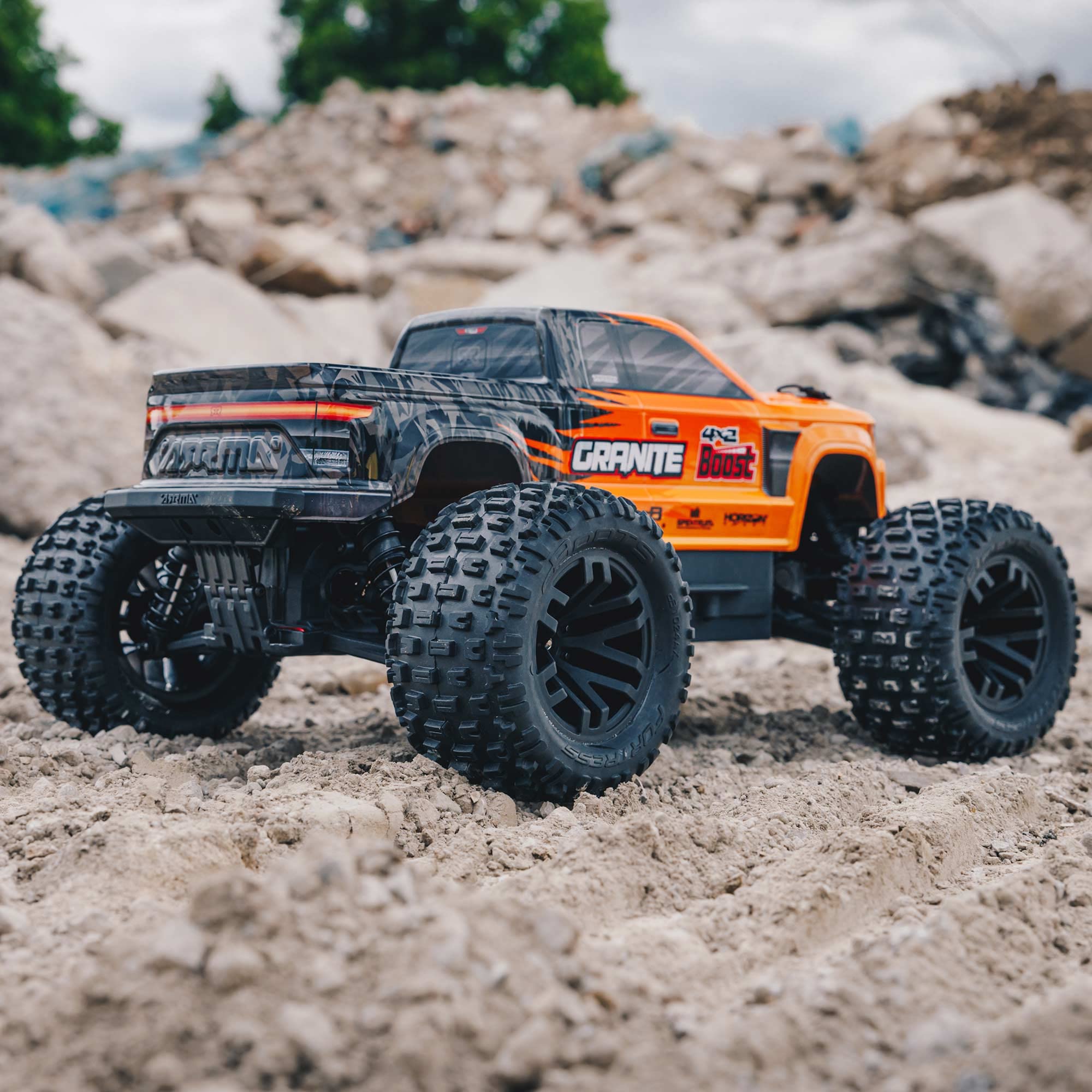 arrma-granite-4x2-boost-mega-550-monster-truck-rtr-orange image 7
