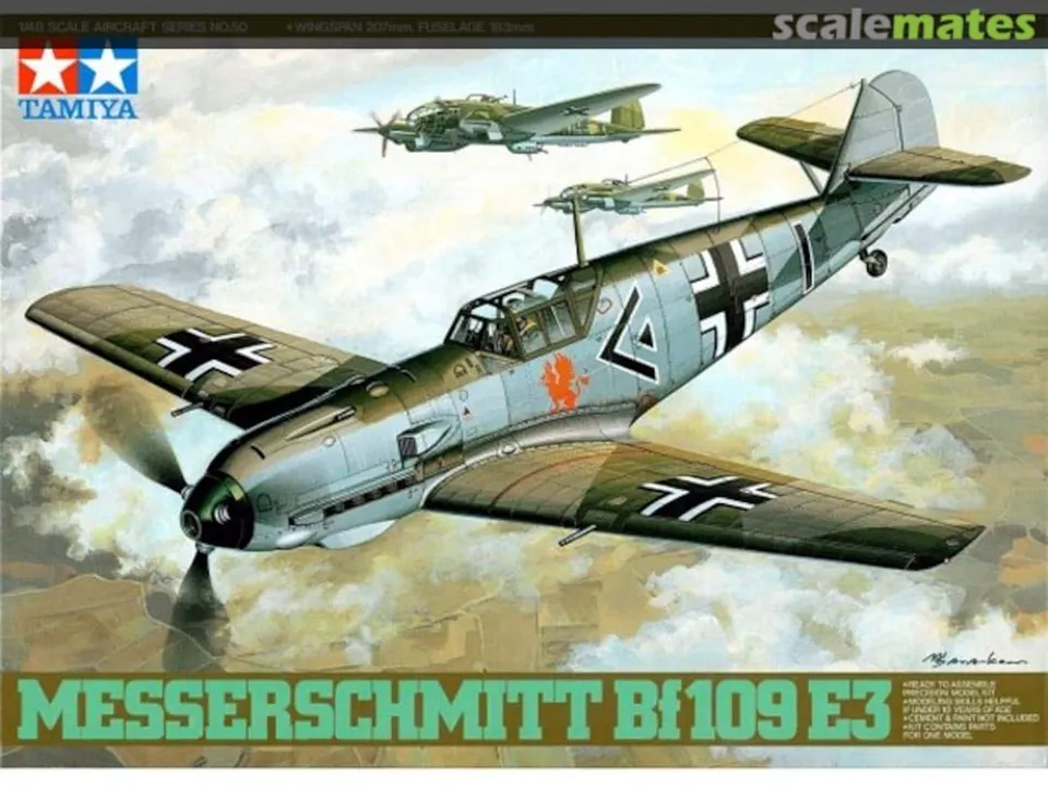 tamiya-messerschmitt-bf109-e-3-1-48-bausatz-61050 image 1