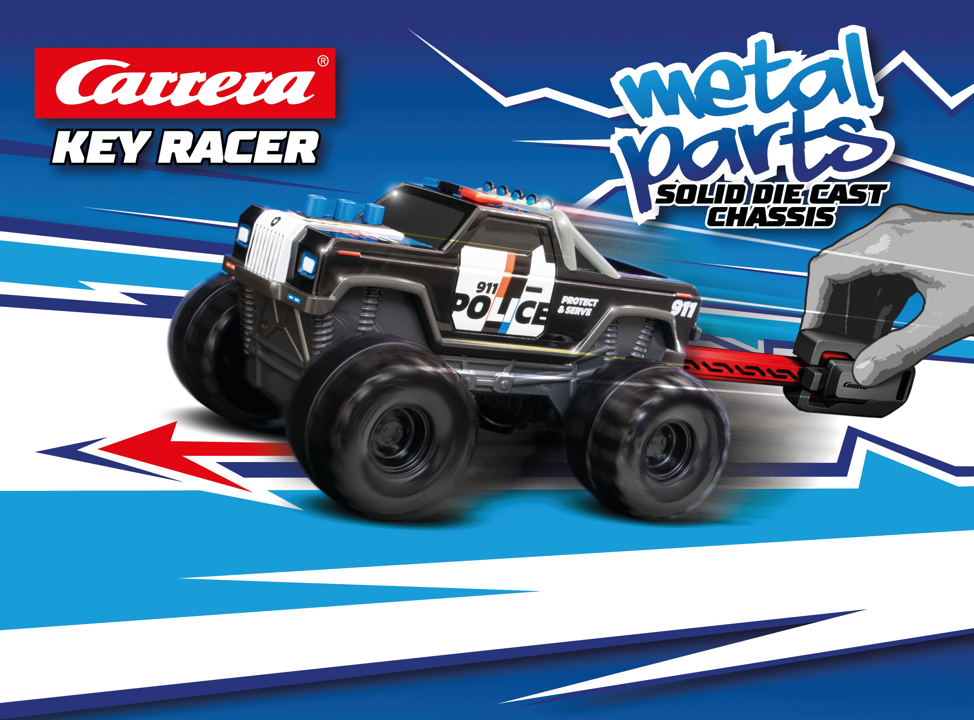 carrera-digital-132-key-racer-monster-truck-police-spielzeugauto image 3