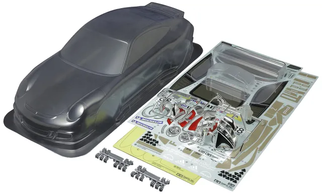 tamiya-porsche-911-gt3-cup-vip-2007-karosserie-satz-polycarbonat image 1