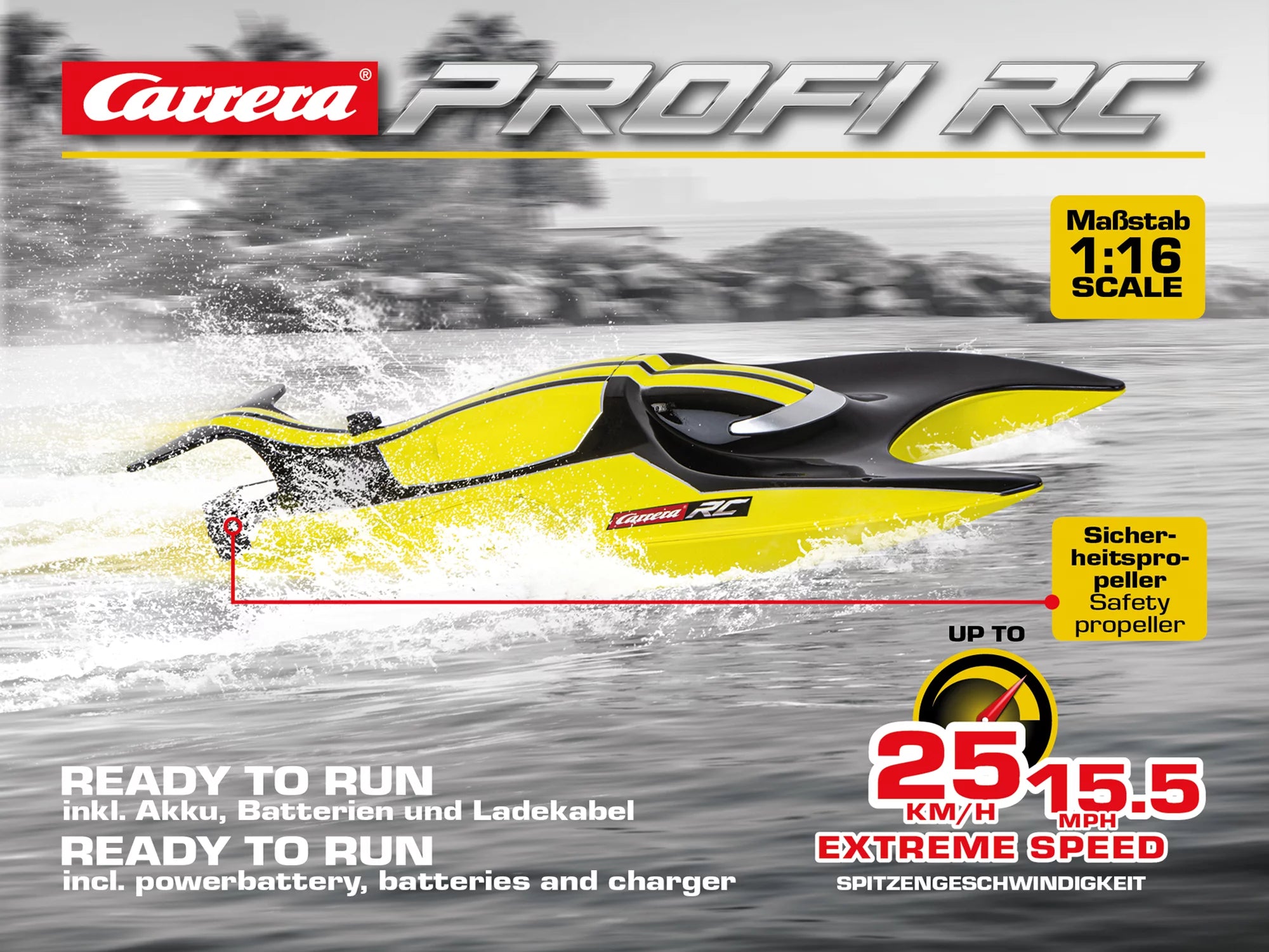 carrera-profi-rc-speedray-rc-boot-2-4-ghz-gelb-25-km-h image 8