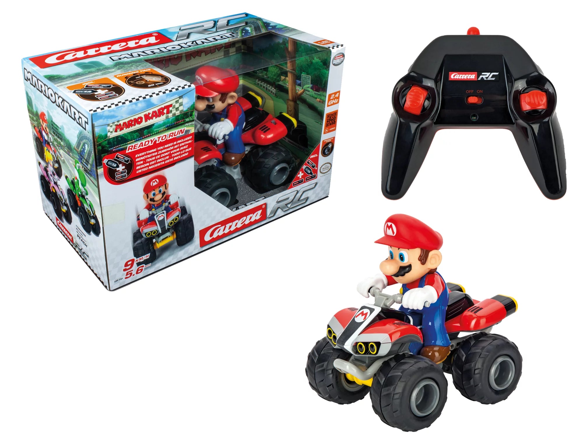 carrera-mario-kart-mario-quad-rc-auto-1-20-9-km-h image 2