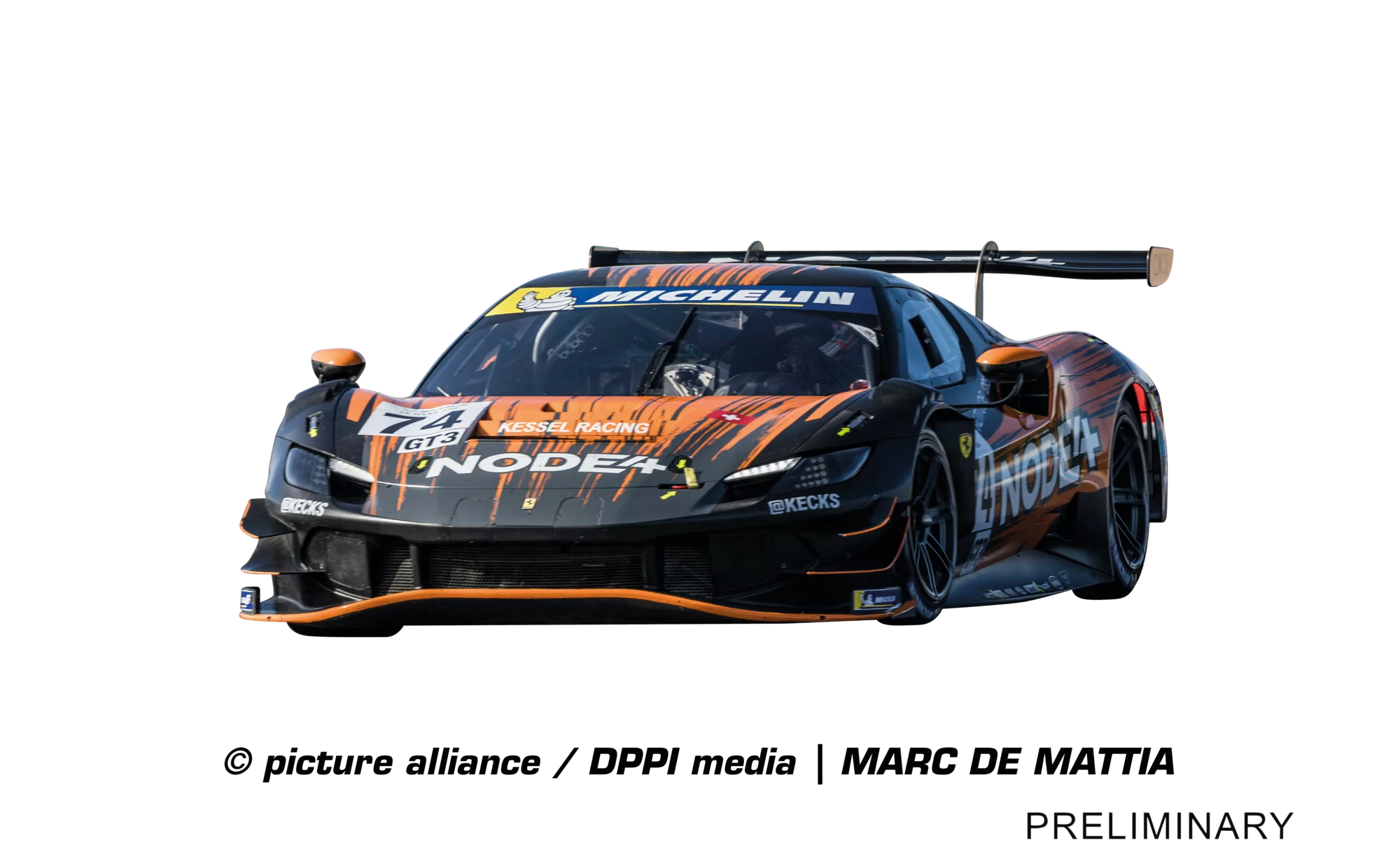 carrera-digital-132-ferrari-296-gt3-slotcar-no-74-kessel image 1