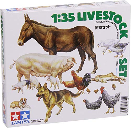 tamiya-300035128-diorama-set-haustiere-1-35-18-teile image 4