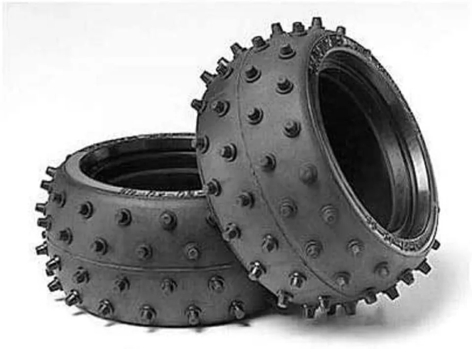 tamiya-buggy-reifen-stud-spike-38mm-small-hellbraun-300053059 image 1