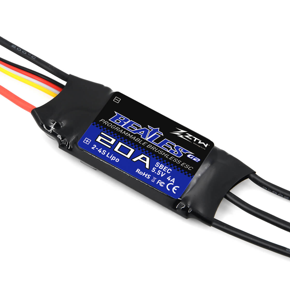 ztw-beatles-g2-20a-esc-2-4s-sbec-brushless-regler-flugzeug image 2