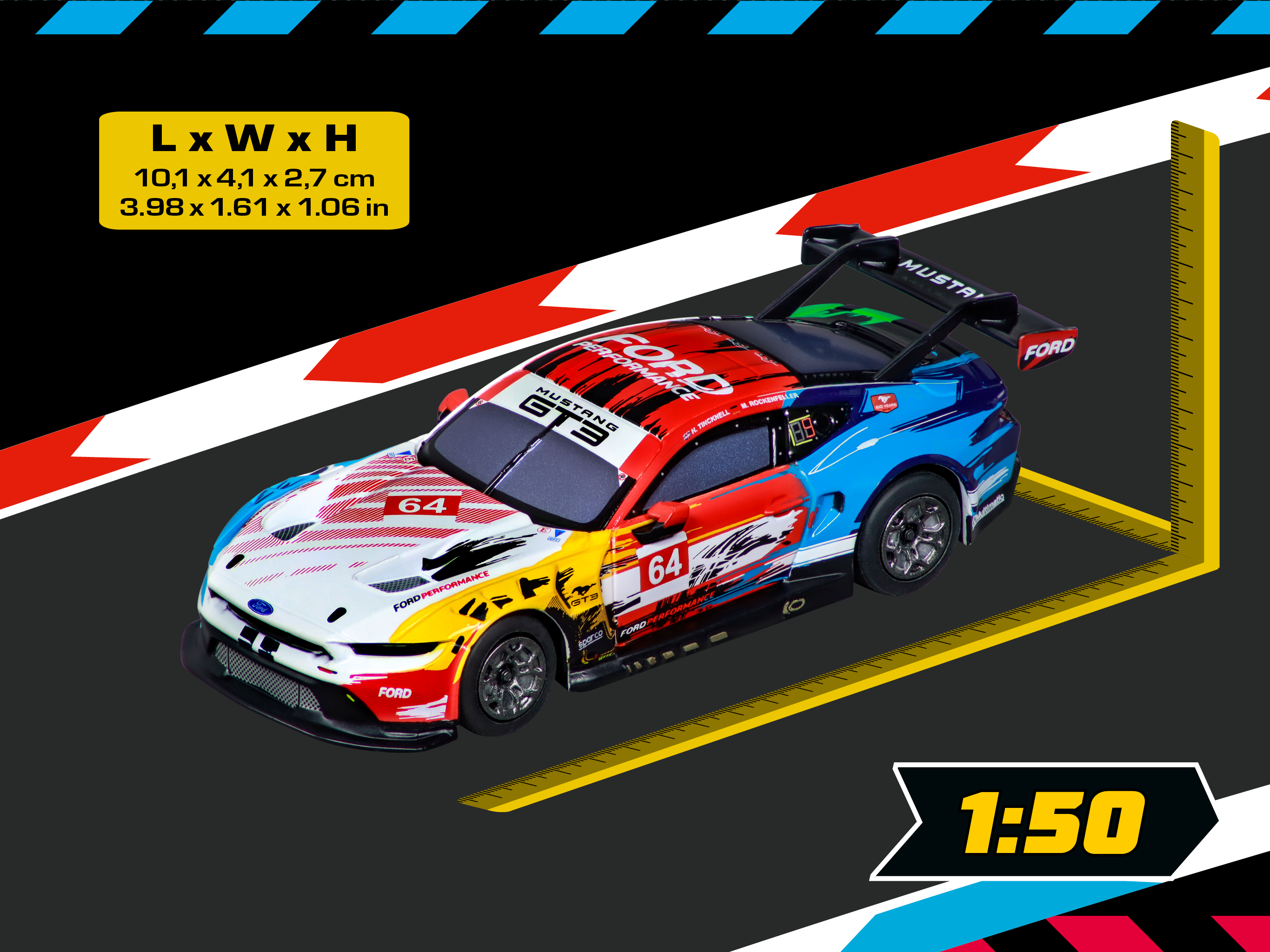 carrera-digital-132-ford-mustang-gt3-champion-spirit-no-64-auto-2 image 2
