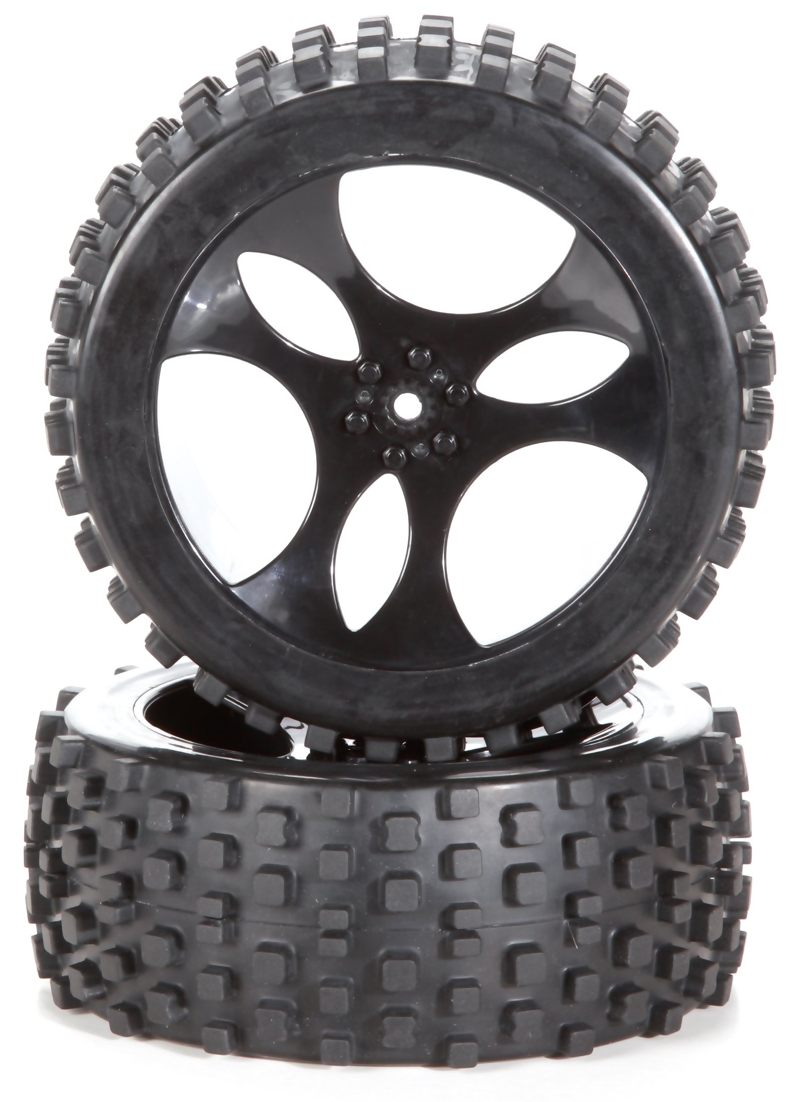 carson-500900095-dirt-attack-reifen-felgen-set-1-5-schwarz-2-st-ck image 1