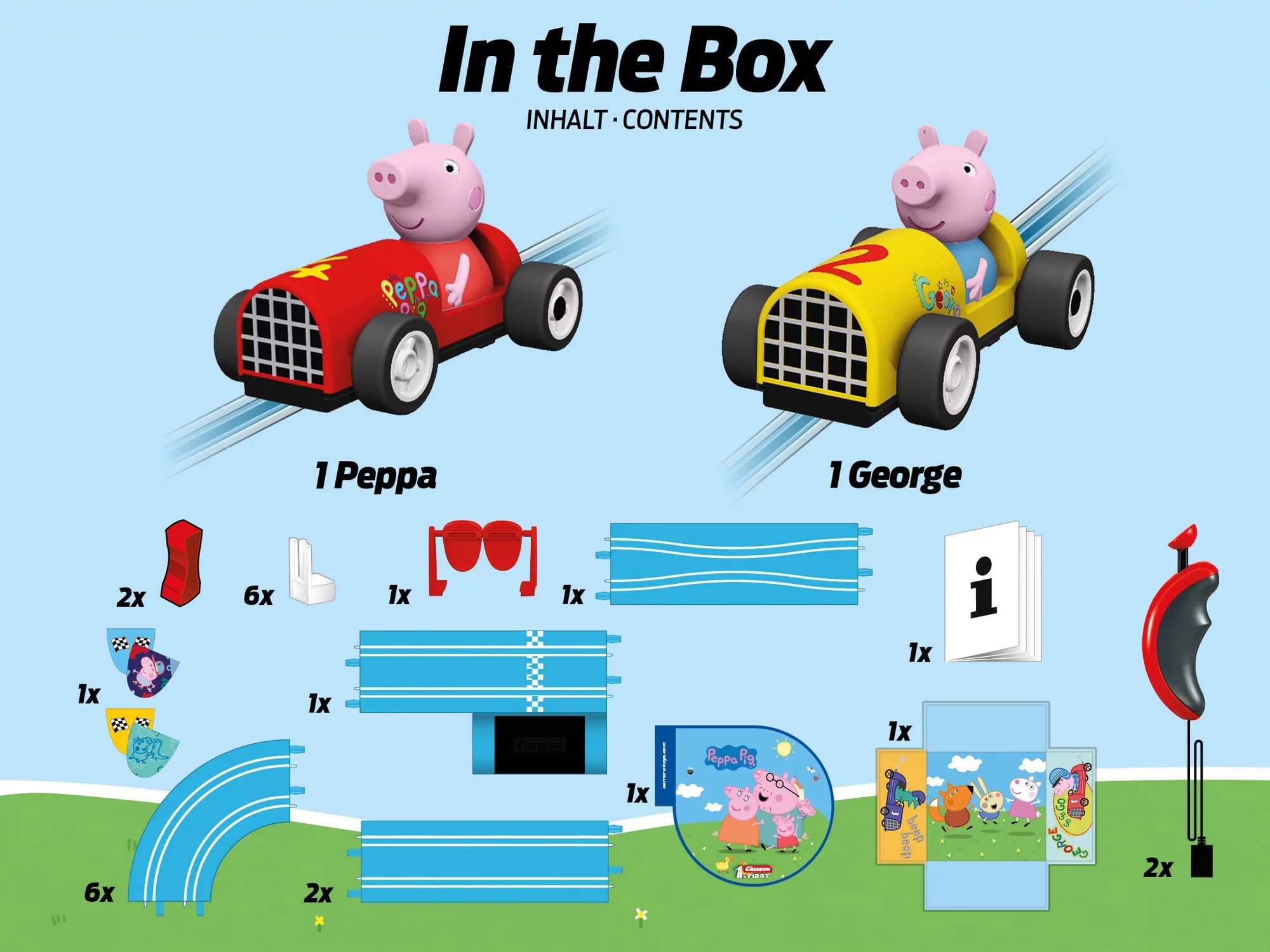 carrera-first-peppa-pig-soapbox-race-rennbahn-set-2-9-m image 6