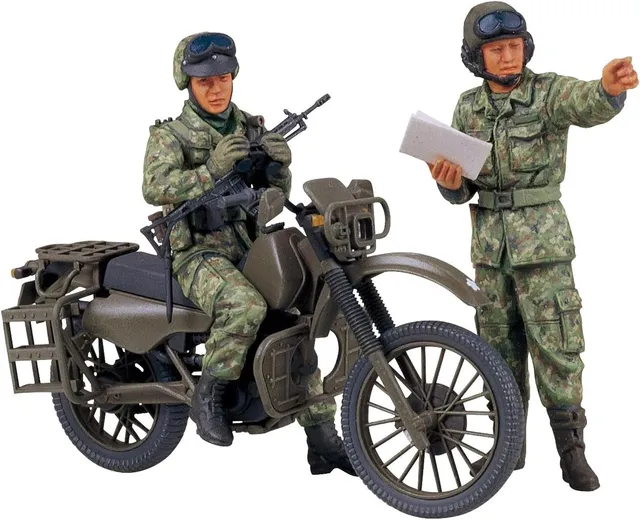 tamiya-jgsdf-motorrad-1-35-bausatz-unlackiert-2-st-ck image 1